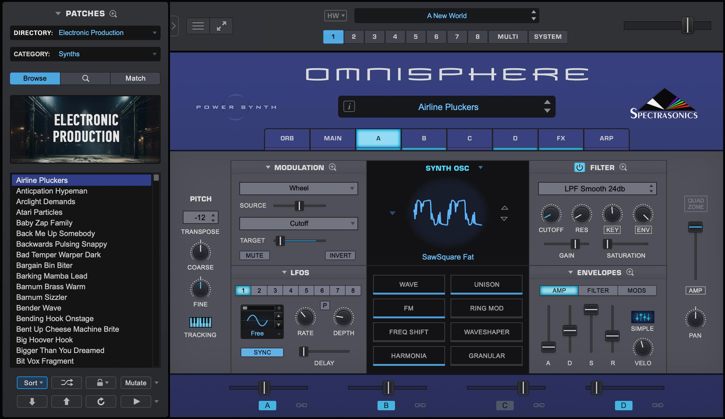 Omnisphere 3 - Interface détaillée