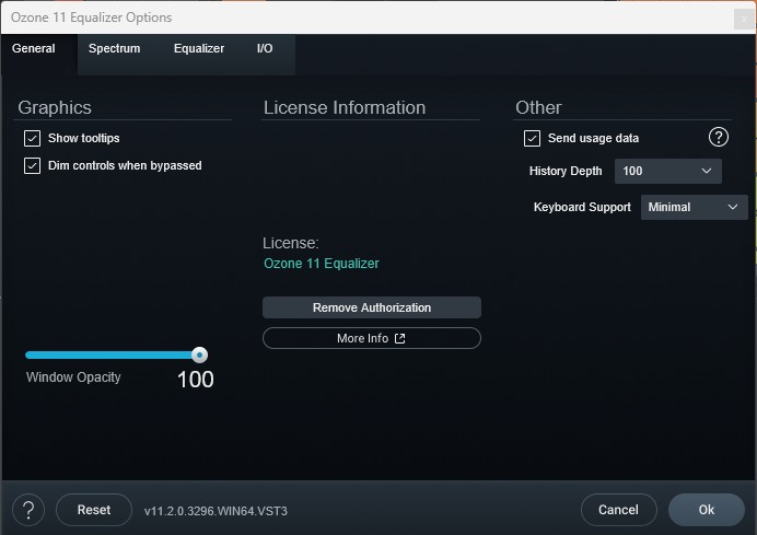 Options Ozone EQ 11