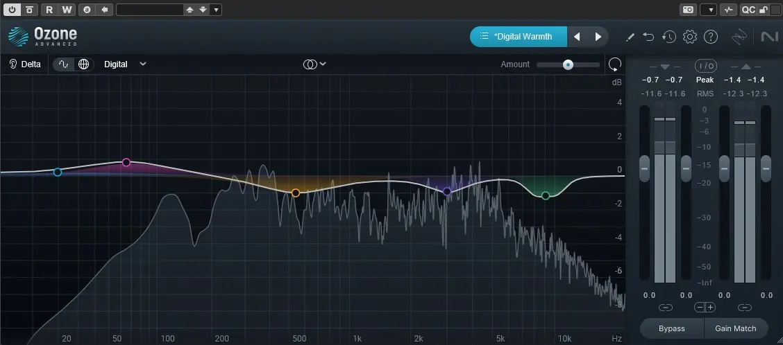 iZotope Ozone EQ 11 Interface