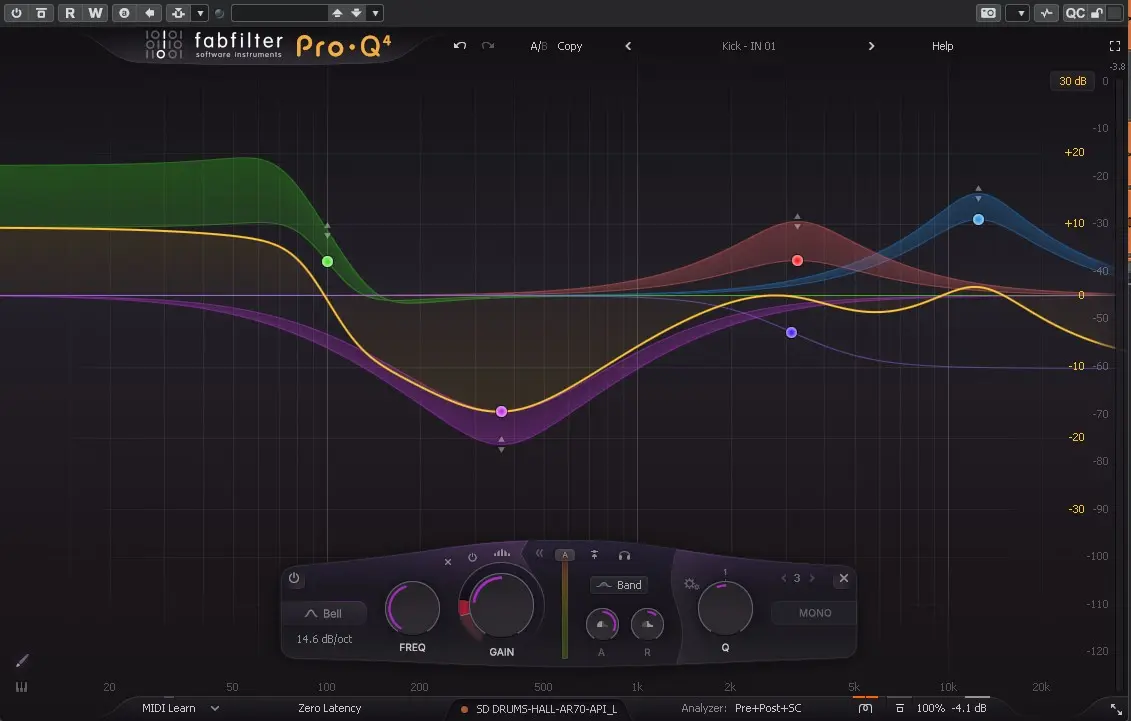 Mode Mid/Side Pro-Q 4