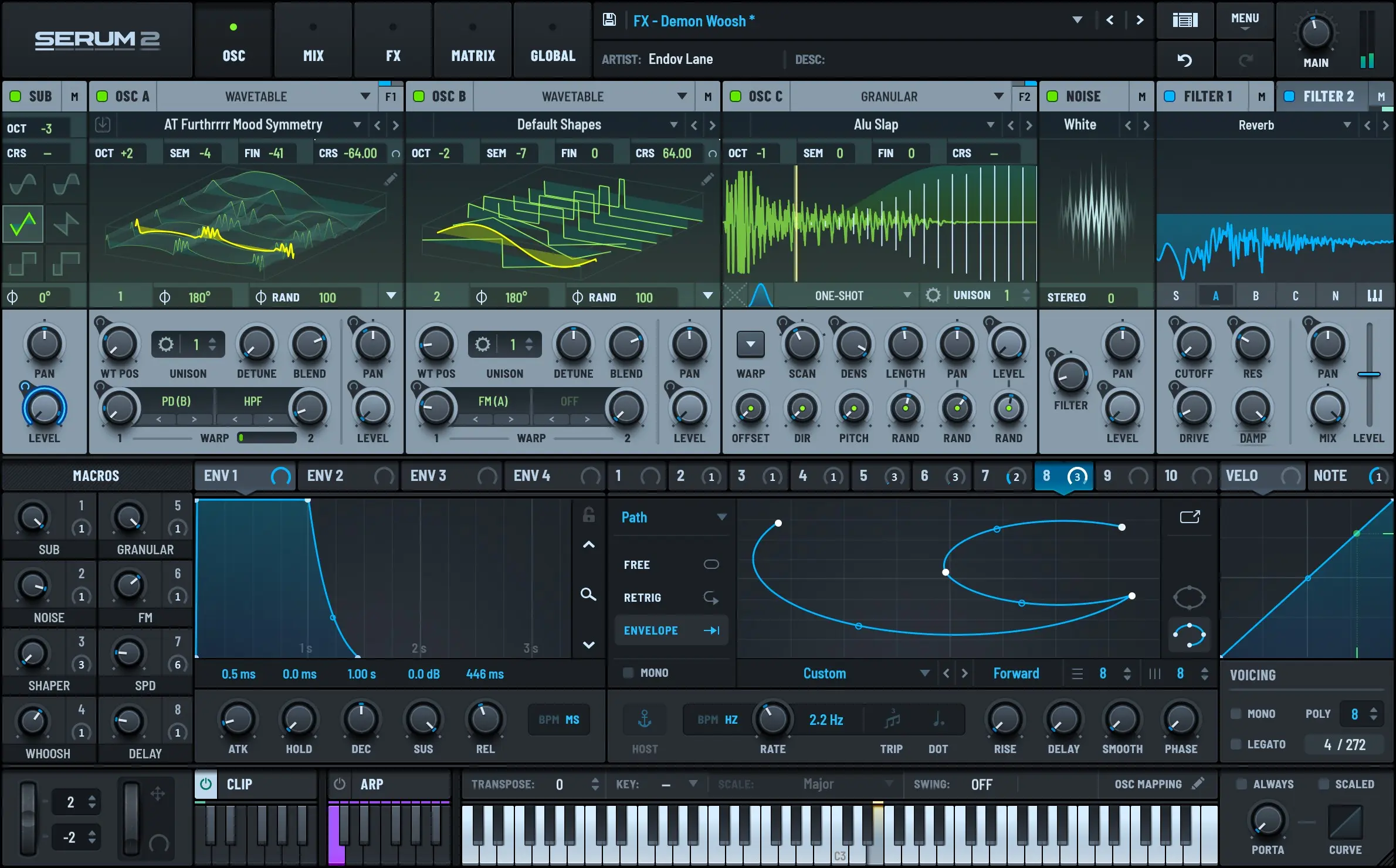 Serum 2 - Detailed interface